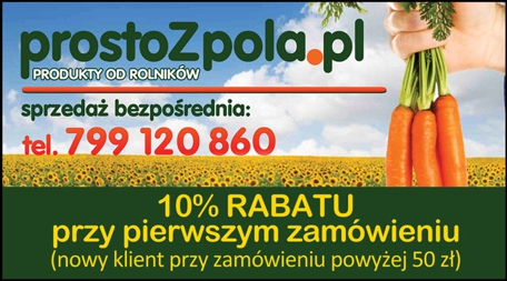 Kupon -10% na zakupy zdrowej żywności na www.prostoZpola.pl